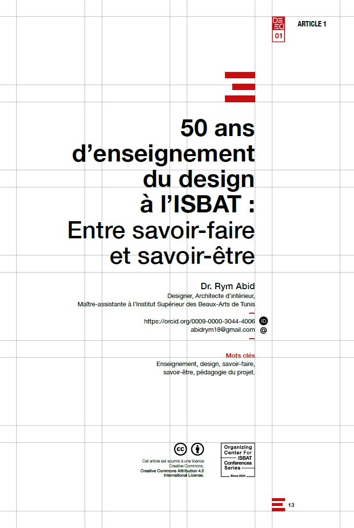 50 ans d’enseignement du design à l’ISBAT : Entre savoir-faire et savoir-être