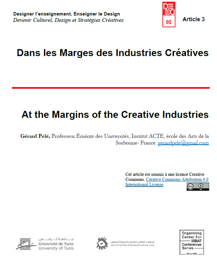 Dans les Marges des Industries Créatives