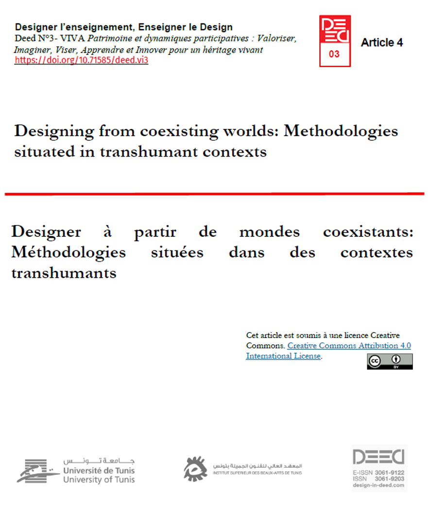 Designing from coexisting worlds: Methodologies situated in transhumant contexts